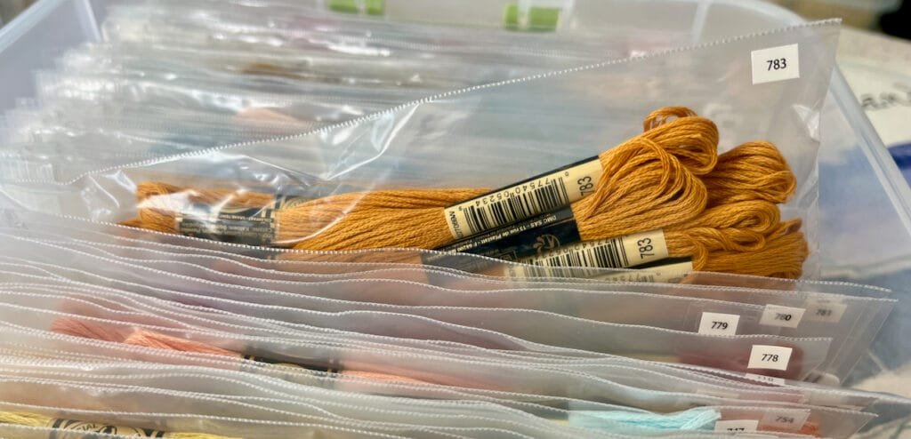 organize DMC floss