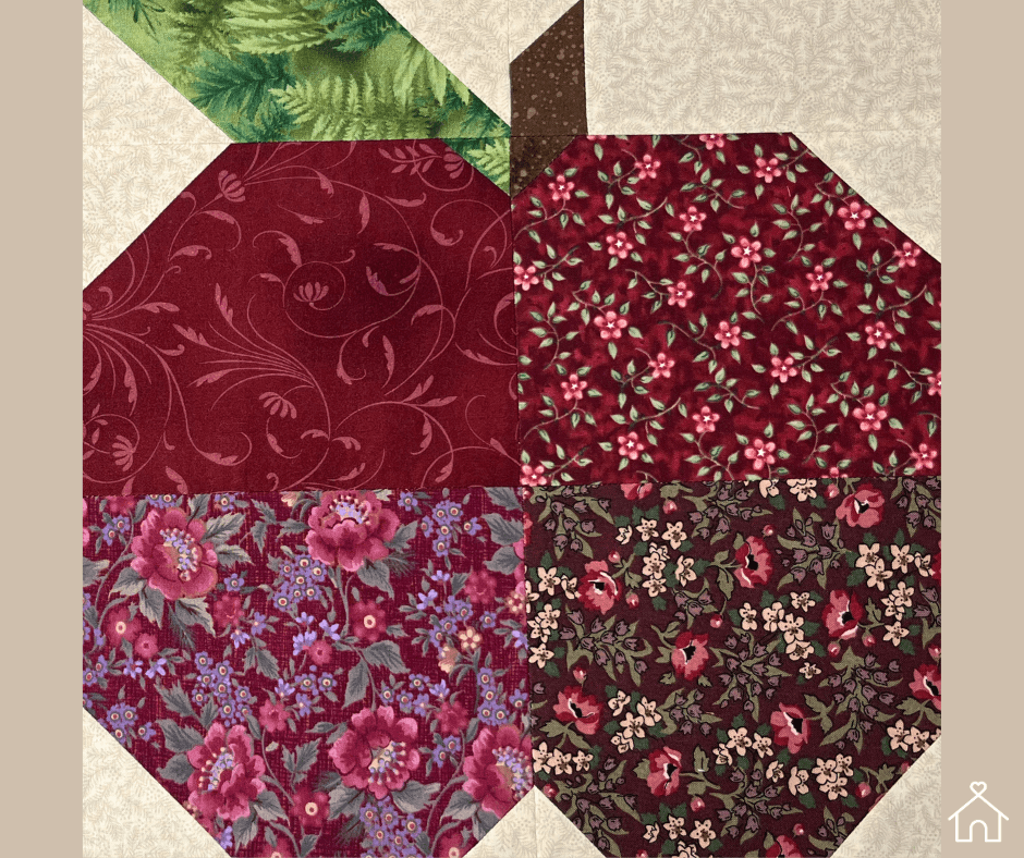apple quilt block
