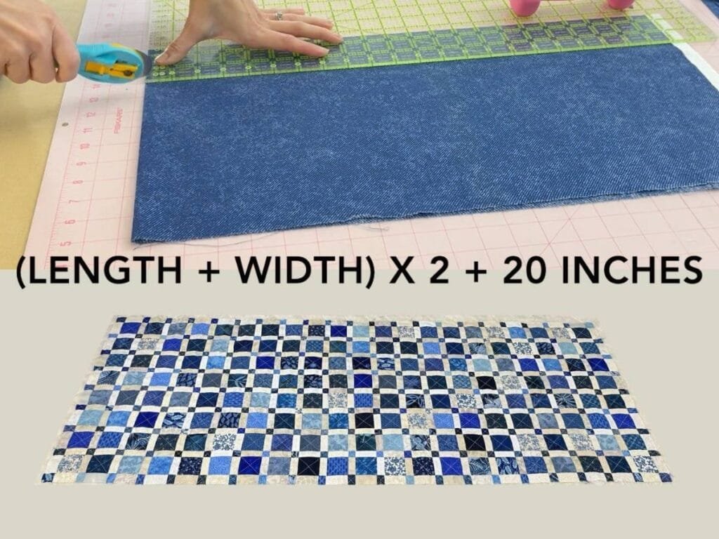 Math formula to make quilt binding