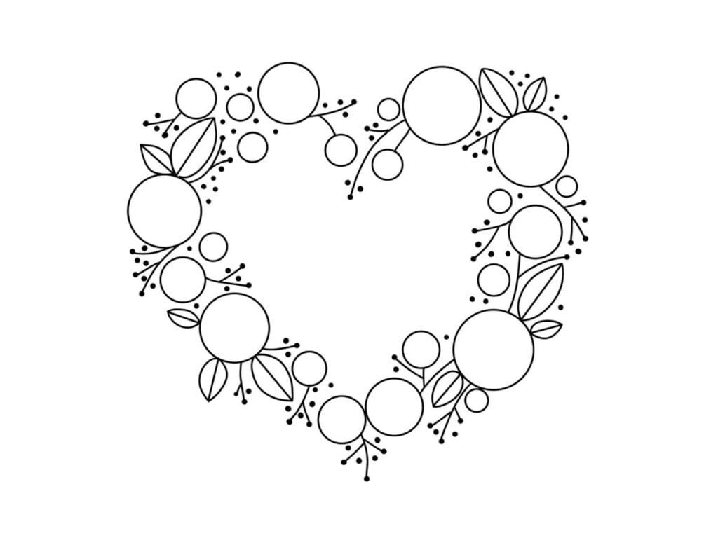 Woven Rose heart hand embroidery pdf free pattern.