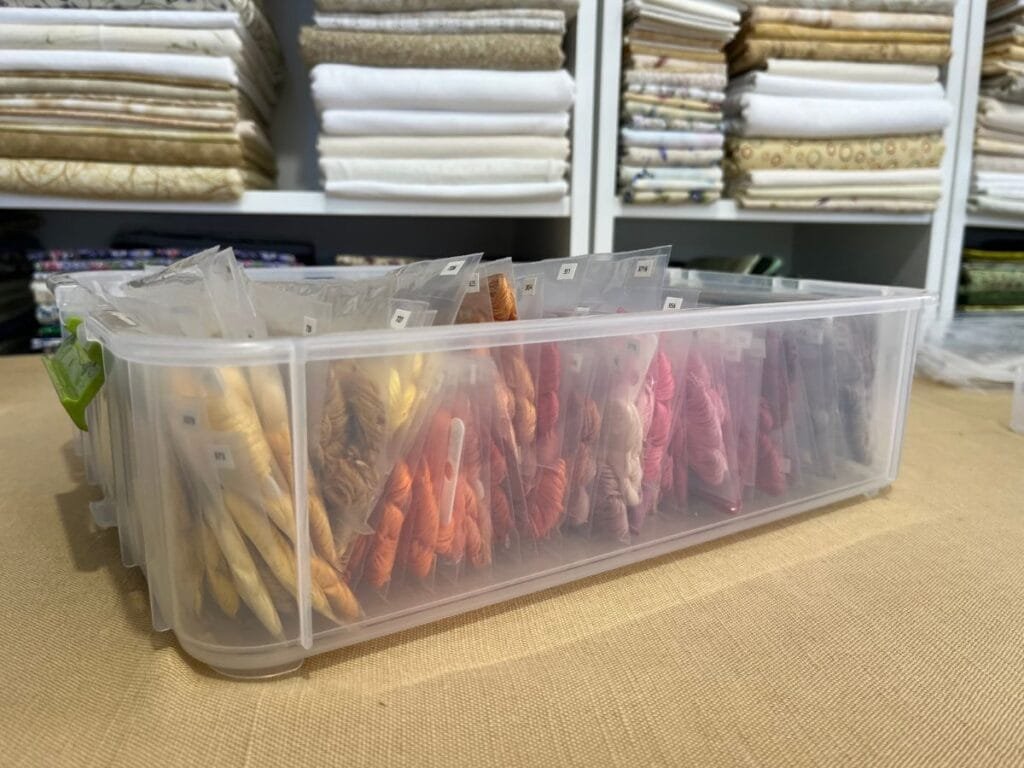 Great container for embroidery floss.